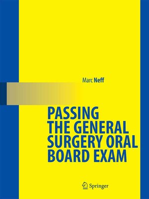 cover image of Passing the General Surgery Oral Board Exam